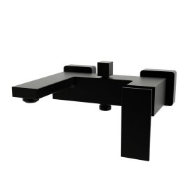 Смеситель для ванны KONSENSA Прато однорычажный цвет черный матовый