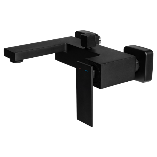 Смеситель для ванны KONSENSA Прато однорычажный цвет черный матовый