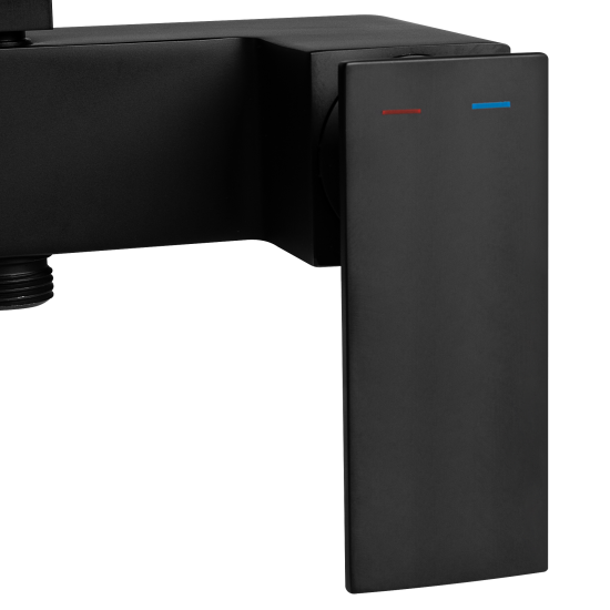 Смеситель для ванны KONSENSA Прато однорычажный цвет черный матовый