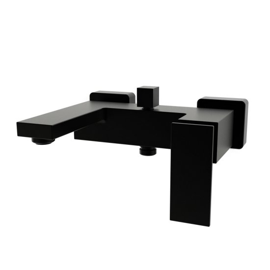 Смеситель для ванны KONSENSA Прато однорычажный цвет черный матовый