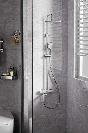 Душевая система Gappo Eder с термостатом 3 режима цвет хром