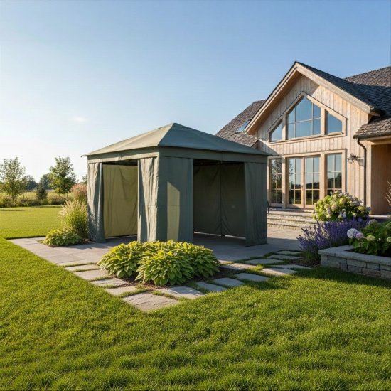 Павильон Garden Story Пергола Линда GS069 3x3 м сталь серый