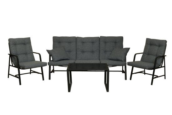 Набор садовой мебели Глория-2 металл серый диван