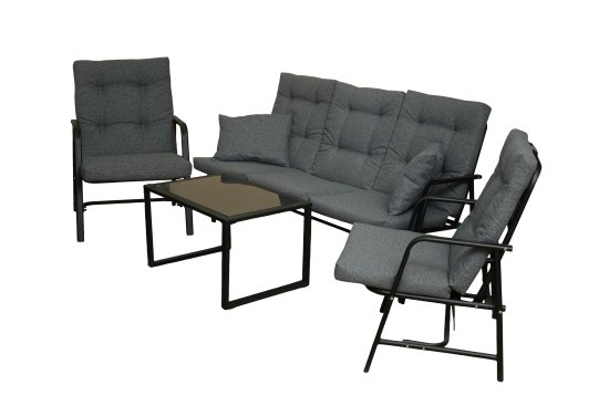 Набор садовой мебели Глория-2 металл серый диван