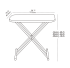 Садовый стол раздвижной складной Zalger Garden Chantal 93x49.5x74 см пластик