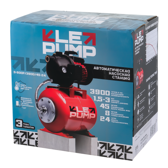 Насосная станция Lepump S-900P/3900/45-24, 3900 л/час