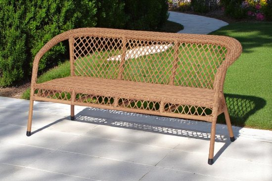 Диван садовый Antony 160x67x77 см пластик натуральный