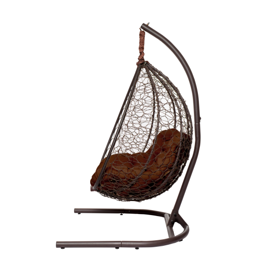 Кресло подвесное Каир 1-х местное до 120 кг коричневый