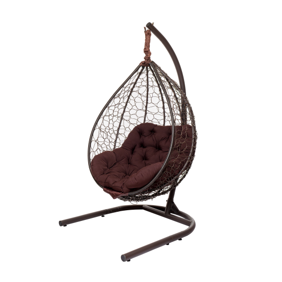 Кресло подвесное Каир 1-х местное до 120 кг коричневый