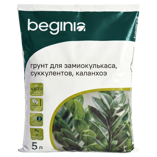 Грунт BEGINIA для суккулентов 5 л