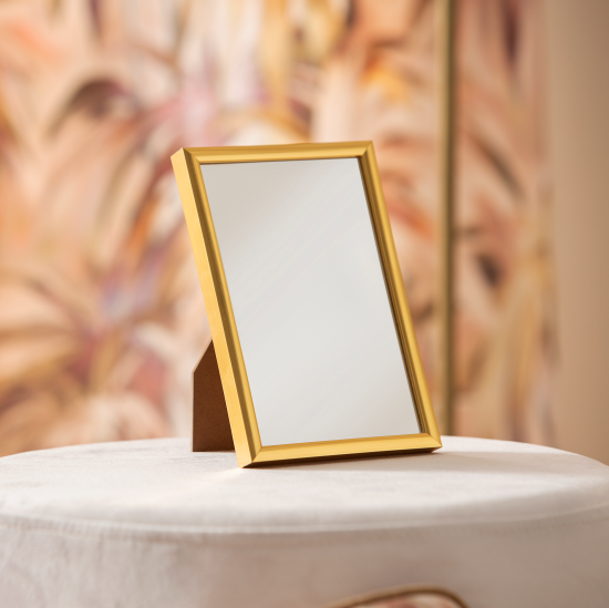Зеркало декоративное KREAFORTA Lila прямоугольное 11x16 см ПВХ цвет золотистый