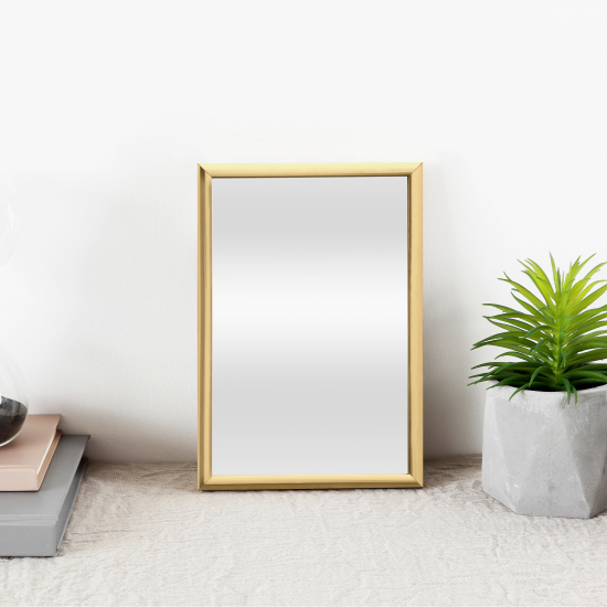 Зеркало декоративное KREAFORTA Lila прямоугольное 11x16 см ПВХ цвет золотистый