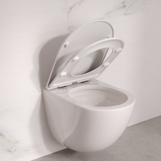 Комплект инсталляция с унитазом Iddis ODDAX01i73 безободковый с микролифтом клавиша цвет хром