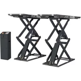 Ножничный короткий напольный подъёмник KraftWell KRW350SF/220