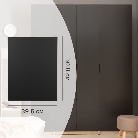 Дверь для шкафа Лион 39.6x50.8x1.6 см ДСП цвет графитовый матовый