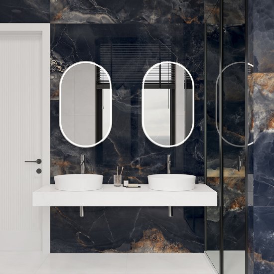 Керамогранит Laparet Interstellar Black черный 1600х800х9 мм (2 шт.=2,56 кв.м)