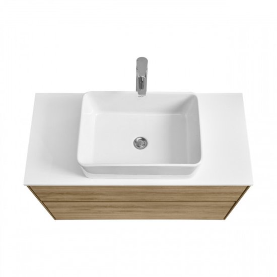 Столешница под раковину 100х46,5х1,6 см белая Aquaton Либерти (1A281103LY010)