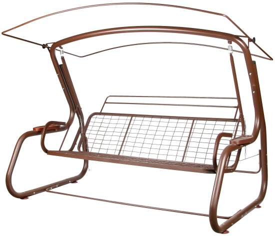 Качели садовые Amsterdam 4-х местные шоколадный