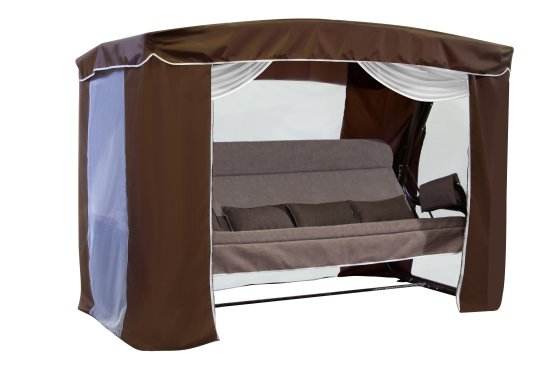 Качели садовые Amsterdam 4-х местные шоколадный