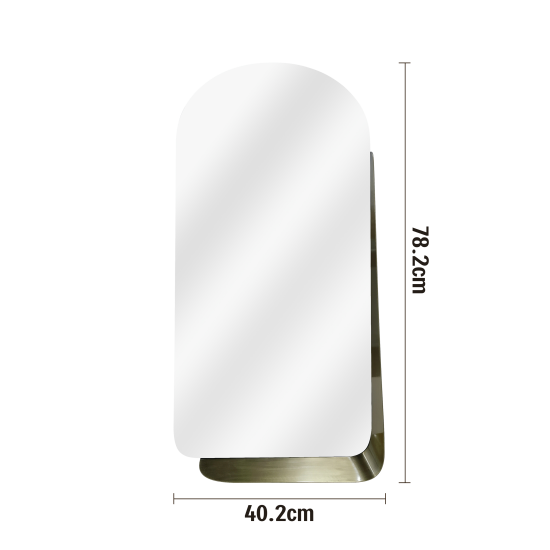 Зеркало декоративное KREAFORTA Brilia Brass арочное 40x78 см металл цвет латунь