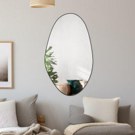 Зеркало декоративное KREAFORTA Dali Black фигурное 50x85 см металл цвет черный