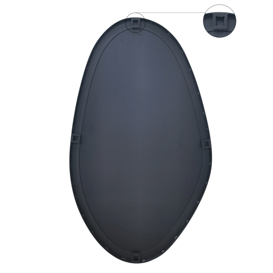 Зеркало декоративное KREAFORTA Dali Black фигурное 50x85 см металл цвет черный