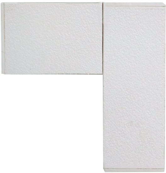 Угол для кухонного шкафа Лача 4x67.3 см Konsensa цвет белый