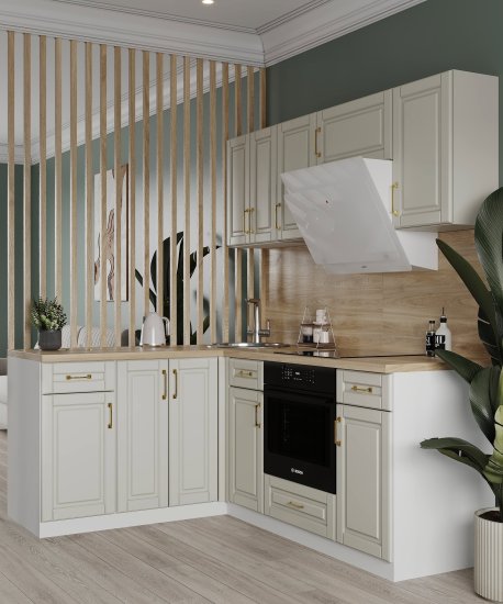 Угол для кухонного шкафа Лача 4x67.3 см Konsensa цвет белый