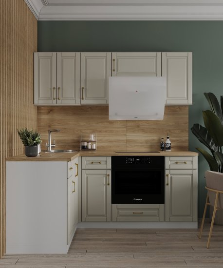 Угол для кухонного шкафа Лача 4x67.3 см Konsensa цвет белый