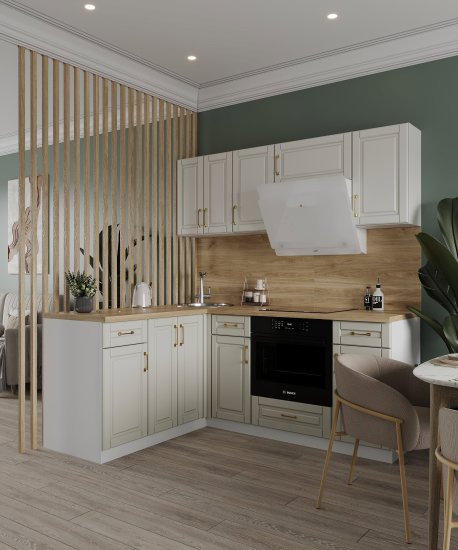 Угол для кухонного шкафа Лача 4x67.3 см Konsensa цвет белый