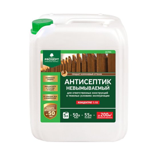Антисептик Prosept OSB грунтовочный для дерева белый 5 л