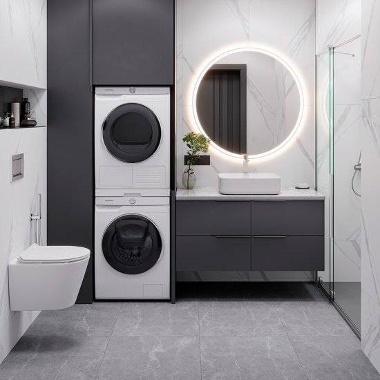 Керамогранит Staro Silk Alpine Gris Matt серый матовый 1200x600x8 мм (3 шт.=2,16 кв.м)