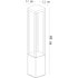 Светильник светодиодный садово-парковый Arte Lamp Pherkad черный 600 мм 4000К 9 Вт IP65 (A2726PA-1BK)