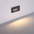 Подсветка для лестниц встраиваемая светодиодная черная 3 Вт 4200К IP65 Arte Lamp Piazza (A7223IN-1BK)
