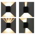 Светильник светодиодный садово-парковый настенный Arte Lamp Algol черный 4200К 10 Вт IP65 (A5640AL-2BK)