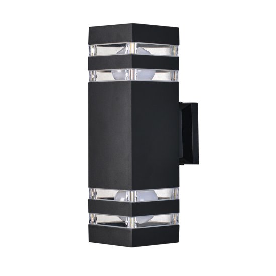 Светильник садово-парковый настенный Arte Lamp Heather черный E27 40 Вт IP54 (A4413AL-2BK)