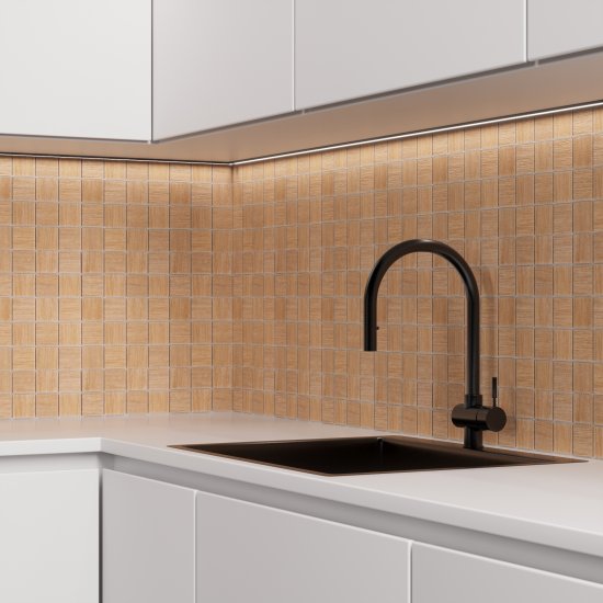 Мозаика керамическая KREAFORTA бежевый дерево 303x303x6 мм