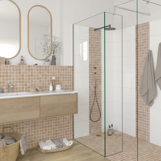 Мозаика керамическая KREAFORTA бежевый дерево 303x303x6 мм