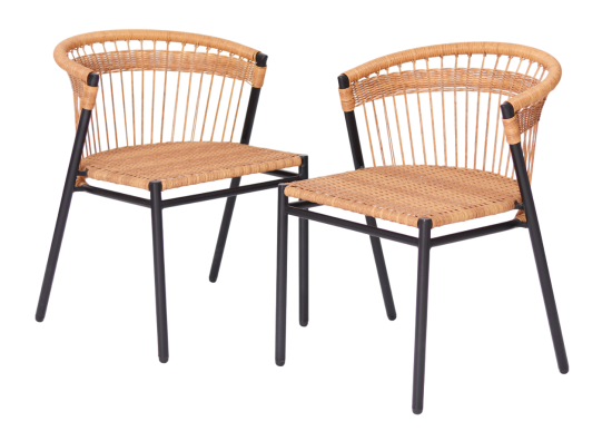 Набор садовой мебели для отдыха Балконный искусственный ротанг натуральный