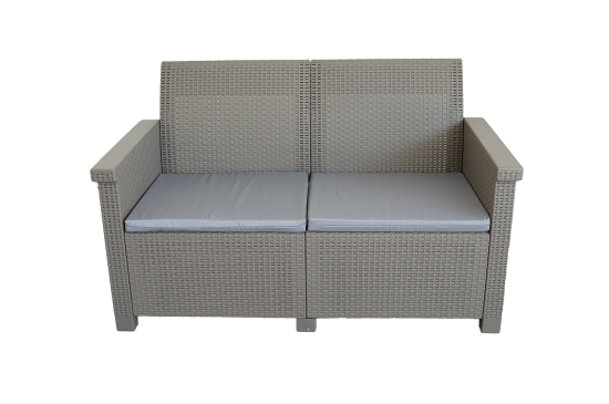 Набор садовой мебели BEGINIA Basegi пластик капучино стол 1 шт, диван 1 шт, кресло 2 шт