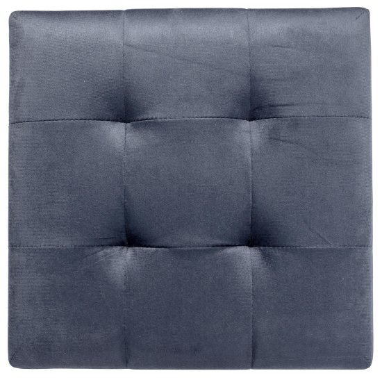 Пуф складной темно-синий 38x38 см