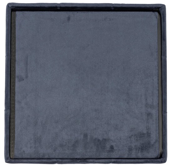 Пуф складной темно-синий 38x38 см