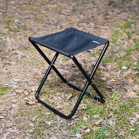 Табурет садовый складной Nika 35x46x4 см металл черный