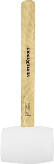 Киянка резиновая белая Vertextools 10-52-450 450 г