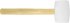 Киянка резиновая белая Vertextools 10-52-450 450 г