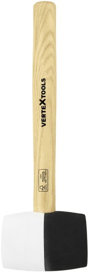 Киянка резиновая черно-белая Vertextools 10-53-450 450 г