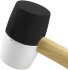 Киянка резиновая черно-белая Vertextools 10-53-450 450 г