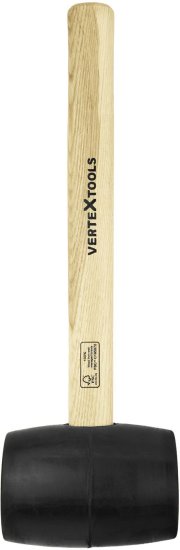 Киянка резиновая черная Vertextools 10-51-450 450 г