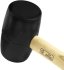 Киянка резиновая черная Vertextools 10-51-450 450 г