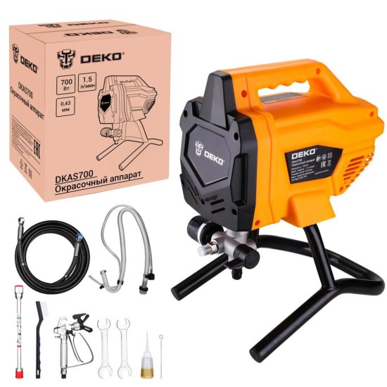 Аппарат окрасочный сетевой поршневой Deko DKAS700, 700 Вт, 1.5 л/мин